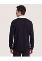 Buzo  Para Hombre Cuello V Color Negro Marca Ostu #60060614 de Ostu