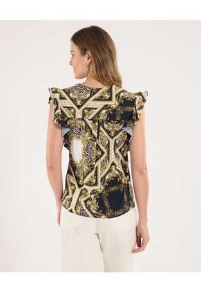 Blusa Para Mujer Manga Sisa Color Blanco Marca Ostu #40120489