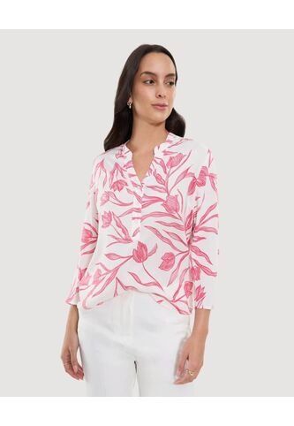 Blusa Para Mujer Manga 3/4 Color Rojo Marca Ostu #40121180 Ostu