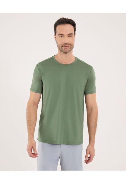 Camiseta Para Hombre Manga Corta Cuello Redondo Color Verde Marca Ostu #60091715