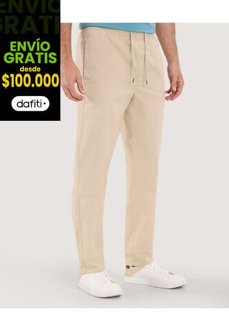 Pantalón Para Hombre Jogger Color Beige Marca Ostu #60070484 Ostu