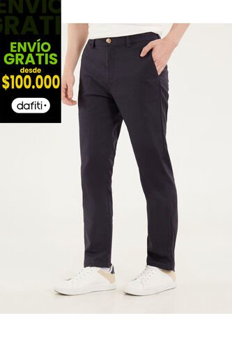 Pantalón Para Hombre Chino Color Azul Marca Ostu #60070458 Ostu