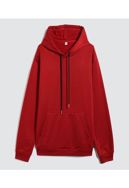 Buzo Para Hombre Hoodie Color Vino Marca Ostu #60060391