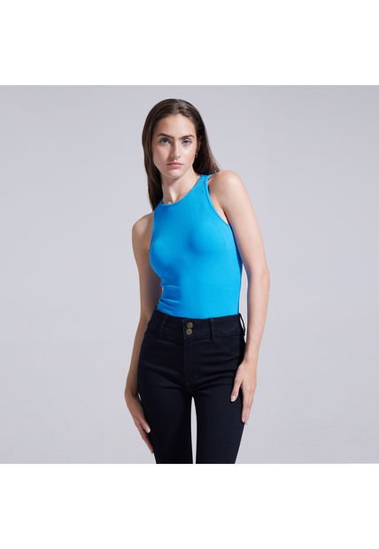 Body Para Mujer Manga Sisa Color Azul  Marca Ostu #40200070