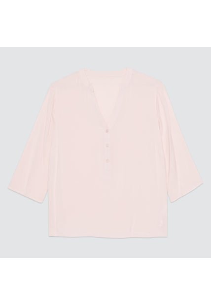 Blusa Para Mujer Manga 3/4 Color Rosado  Marca Ostu #40120718