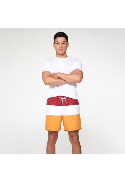 Ropa De Playa Hombre Ostu  Vino Poliéster