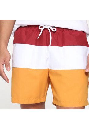 Ropa De Playa Hombre Ostu  Vino Poliéster