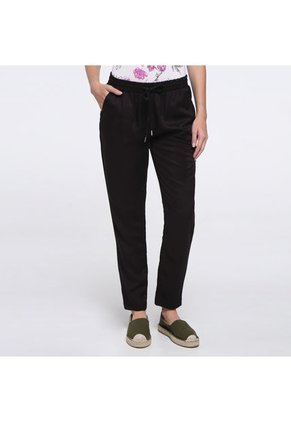 Jogger Mujer Ostu Negro Viscosa
