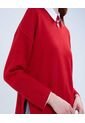 Saco Para Mujer Cuello Redondo Color Rojo Marca Ostu #40330088 de Ostu