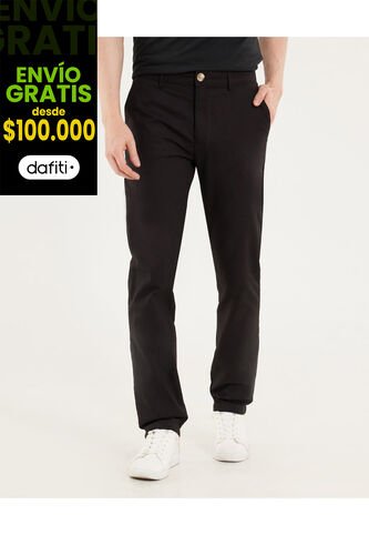 Pantalón Para Hombre Chino Color Negro Marca Ostu #60070458 Ostu