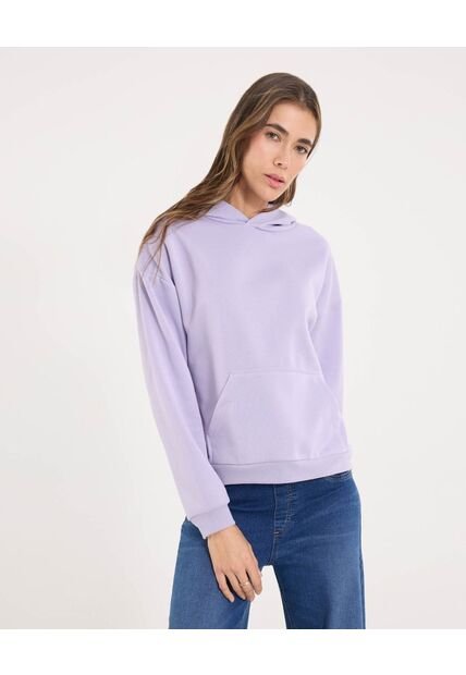 Buzo Para Mujer Hoodie Color Lila Marca Ostu #40060503
