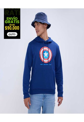 Hoodie Capitán América  Para Hombre #60060475 Ostu Ostu
