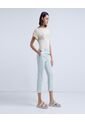 Pantalon Para Mujer Capri Color Verde Claro Marca Ostu #40070347 de Ostu