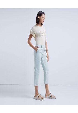 Pantalon Para Mujer Capri Color Verde Claro Marca Ostu #40070347 Ostu