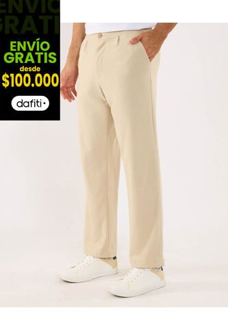 Pantalón Para Hombre Moda Color Avena Marca Ostu #60070565 Ostu