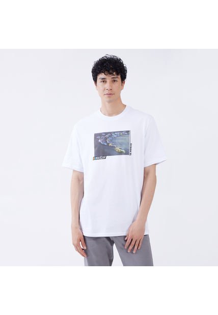 Camiseta Para Hombre Manga Corta Color Blanco Marca Ostu #60091013