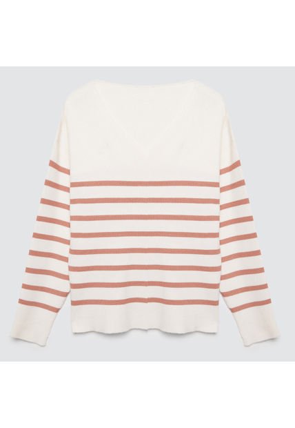 Saco Para Mujer Cuello V Color Café  Marca Ostu #40330078