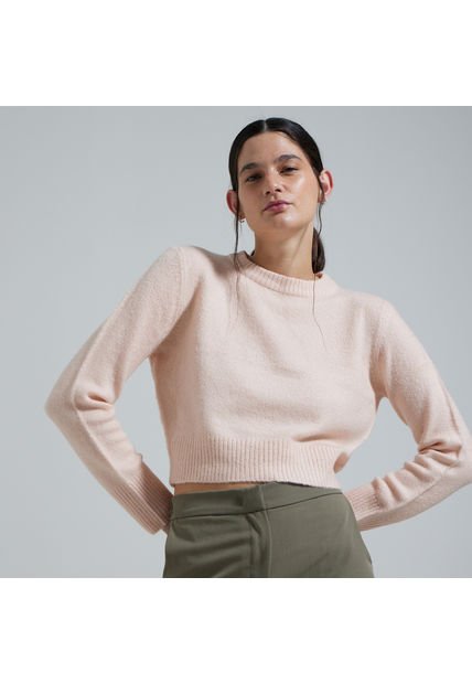 Saco Para Mujer Cuello Redondo Color Rosado  Marca Ostu #40330073