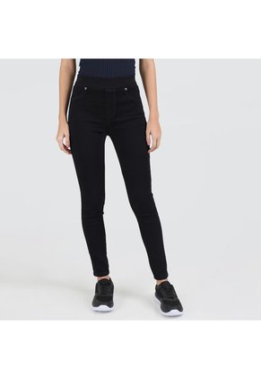 Leggins Mujer Ostu Jeggins Negro Algodón