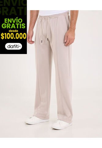 Pantalón Para Hombre Jogger Color Beige Marca Ostu #60070512 Ostu