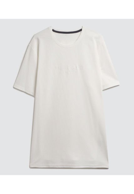 Camiseta Para Hombre Manga Corta Color Crema Marca Ostu #60091341