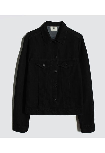 Chaqueta Para Mujer Trucker Color Negro Marca Ostu #40080228