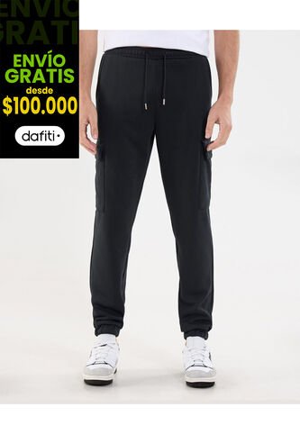 Pantalón Para Hombre Jogger Color Negro Marca Ostu #60070482 Ostu