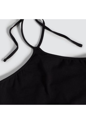 Camiseta Mujer Ostu M/S Negro Algodón