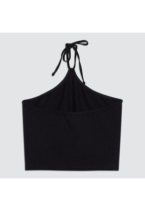 Camiseta Mujer Ostu M/S Negro Algodón