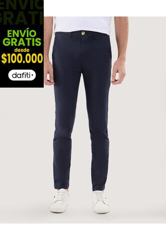 Pantalón Para Hombre Chino Color Azul Marca Ostu #60070489 Ostu