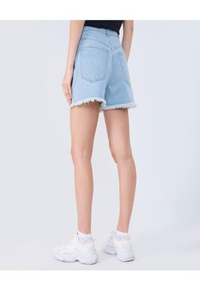 Short Para Mujer  Color Azul Medio Marca Ostu #40190306