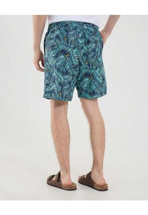 Ropa De Playa Para Hombre Pantaloneta De Baño Corta Color Verde Marca Ostu #60270047