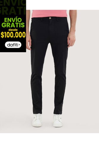 Pantalón Para Hombre Chino Color Negro Marca Ostu #60070489 Ostu