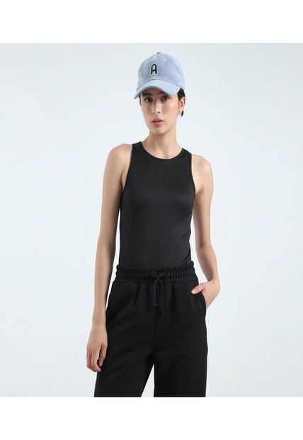 Body Para Mujer Manga Sisa Color Negro Marca Ostu #40200097