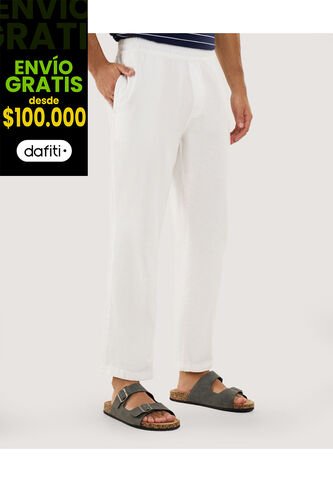 Pantalón Para Hombre Moda Color Hueso Marca Ostu #60070496 Ostu
