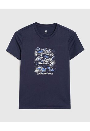 Pijama Infantil Niño M/C P/C Color Azul Marca Ostu #80040103