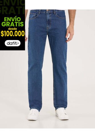 Jean Para Hombre Regular Color Azul  Marca Ostu #60160249 Ostu