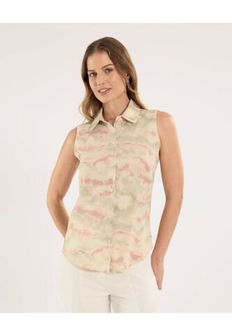 Camisa Para Mujer Manga Sisa Color Verde Marca Ostu #40010317 Ostu