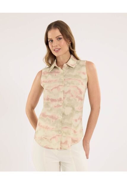 Camisa Para Mujer Manga Sisa Color Verde Marca Ostu #40010317