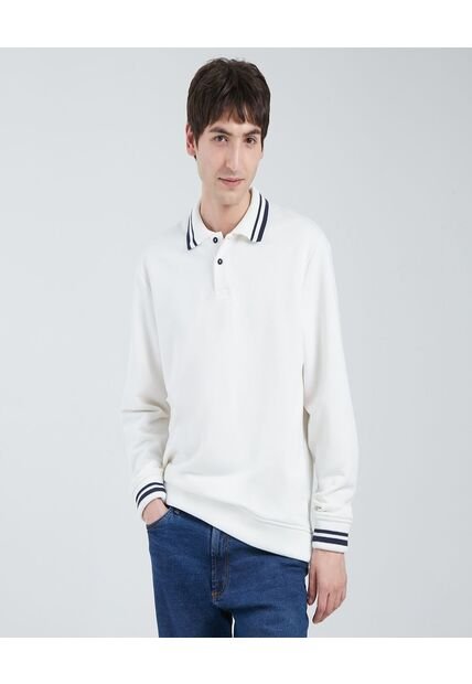 Buzo Para Hombre Cuello Tejido Color Blanco Marca Ostu #60060334