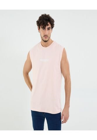 Camiseta Para Hombre Manga Sisa Cuello Redondo Color Rosado Marca Ostu #60091649 Ostu