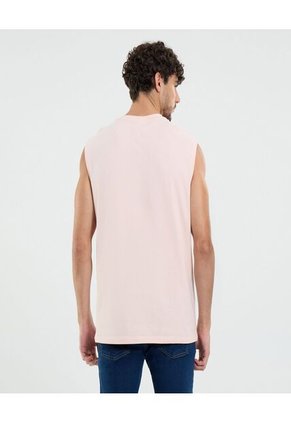Camiseta Para Hombre Manga Sisa Cuello Redondo Color Rosado Marca Ostu #60091649