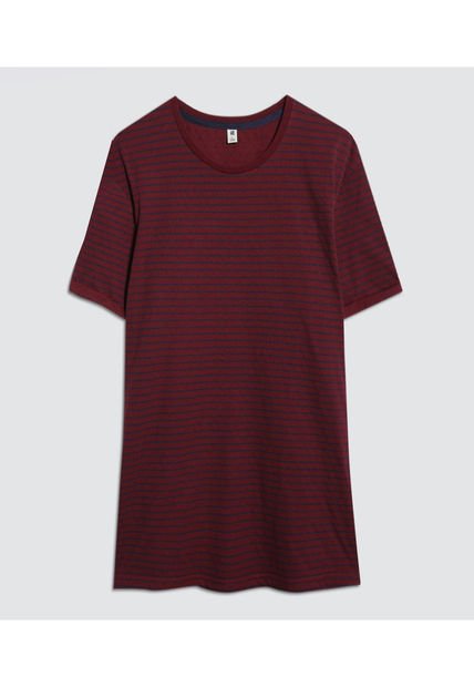 Camiseta Para Hombre Manga Corta Color Vino Marca Ostu #60091264
