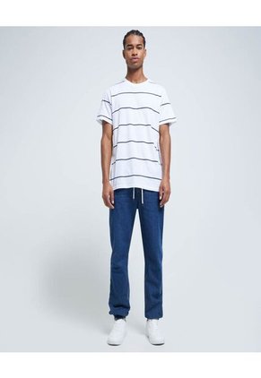 Camiseta Para Hombre Manga Corta Color Blanco Marca Ostu #60091199