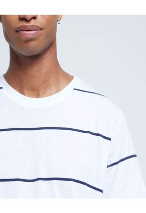 Camiseta Para Hombre Manga Corta Color Blanco Marca Ostu #60091199