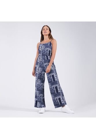 Enterizo Para Mujer Manga Sisa Color Azul  Marca Ostu #40320067 Ostu