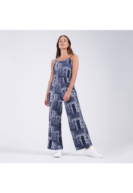 Enterizo Para Mujer Manga Sisa Color Azul  Marca Ostu #40320067