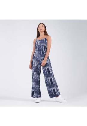 Enterizo Para Mujer Manga Sisa Color Azul  Marca Ostu #40320067