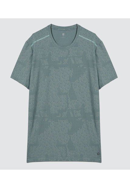 Camiseta Para Hombre Manga Corta Color Verde  Marca Ostu #60091305