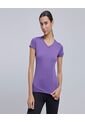 Camiseta Para Mujer Manga Corta Color Morado Marca Ostu #40092183 de Ostu